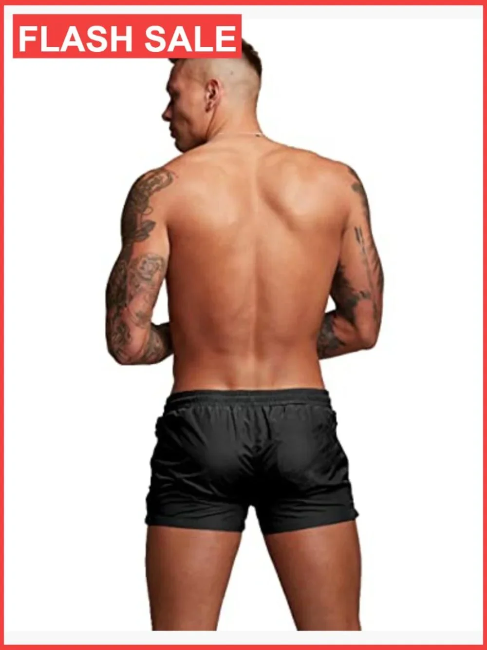 Mens Swim Trunks with Zipper Pockets Quick Dry Board Shorts